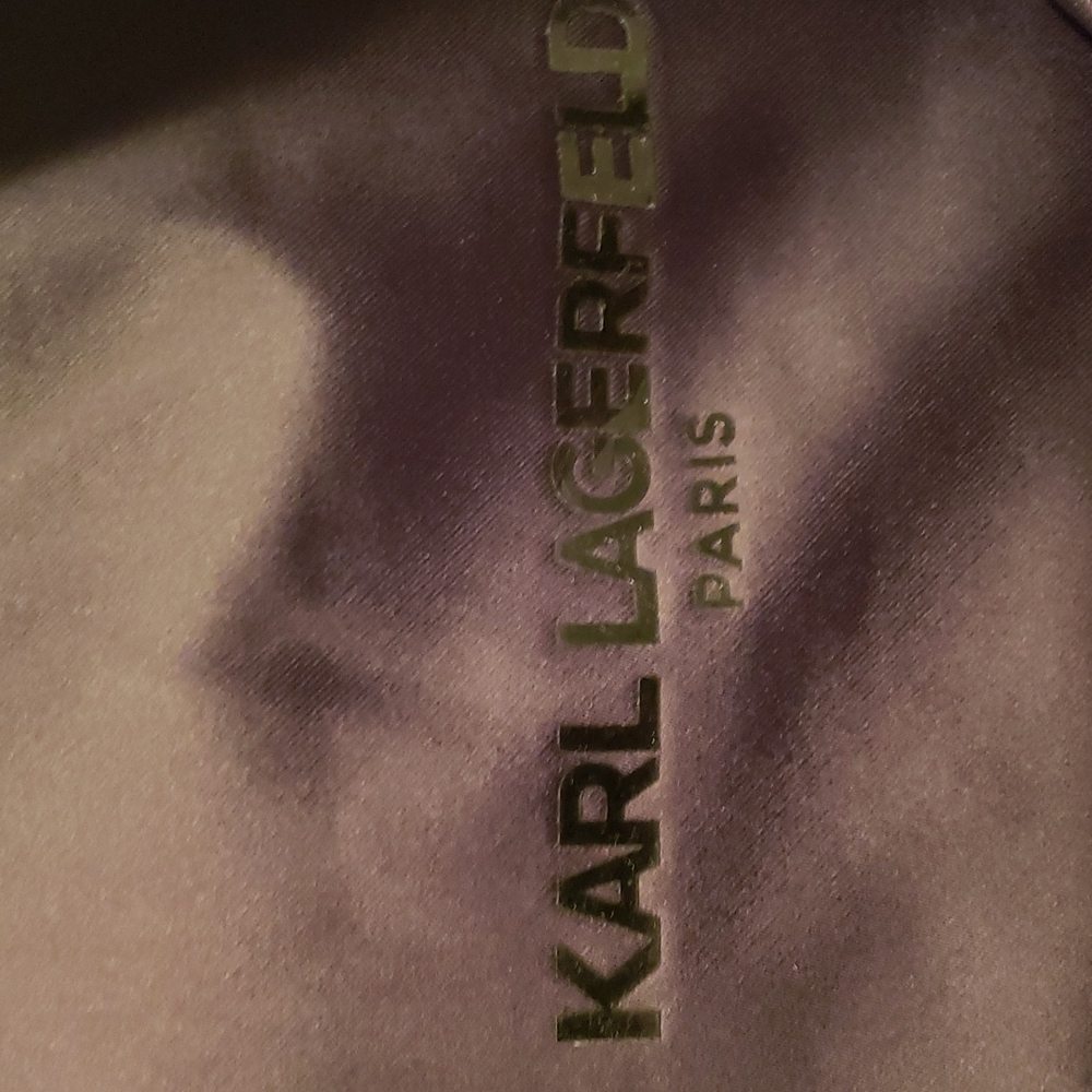 NWT Karl lagerfeld XL,XXL BLACK/WHITE MAN JACKET COLOR BLOCK BOMBER - Picture 14 of 16